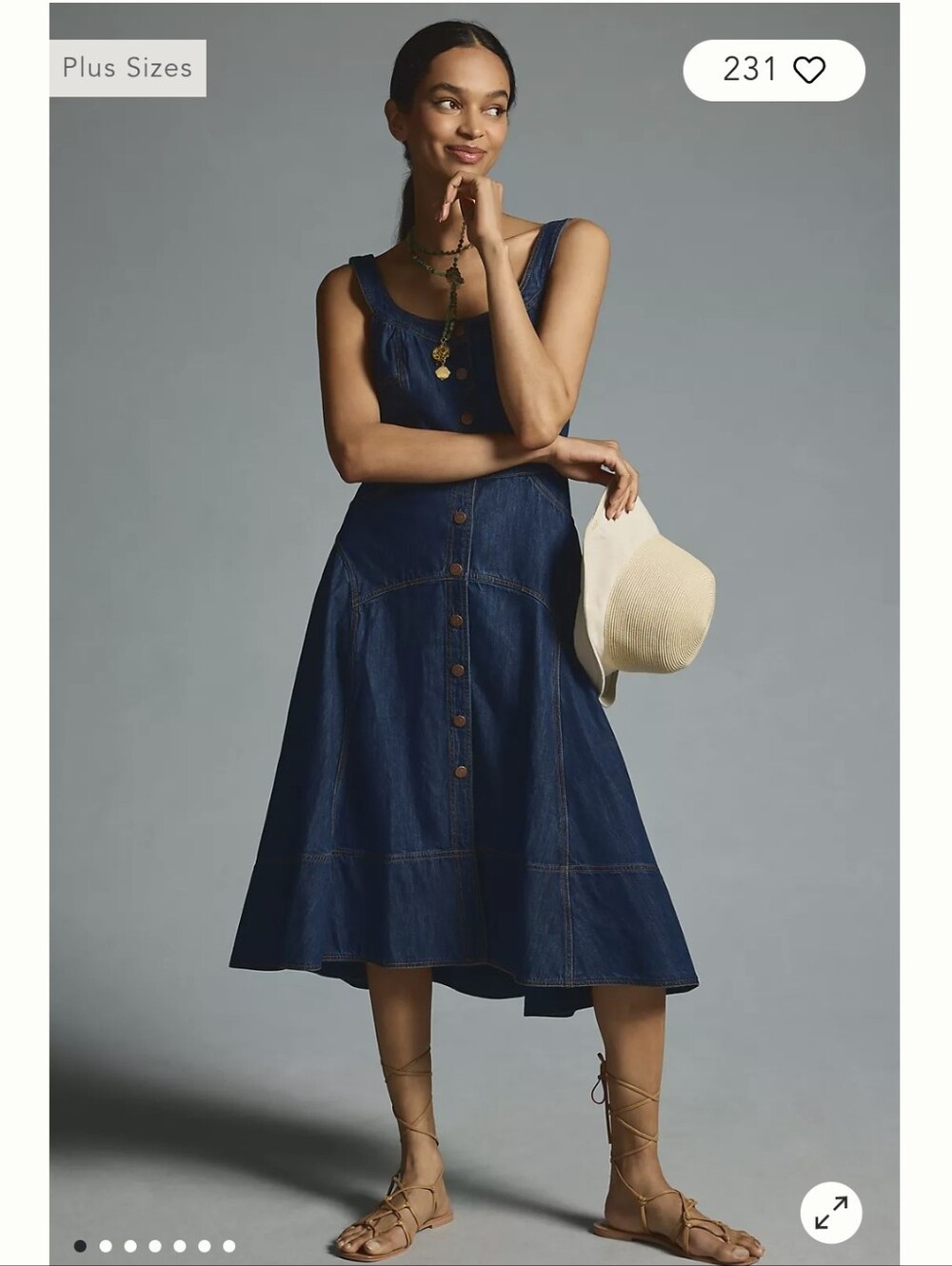 Antrpolgie Denim Apron Dress